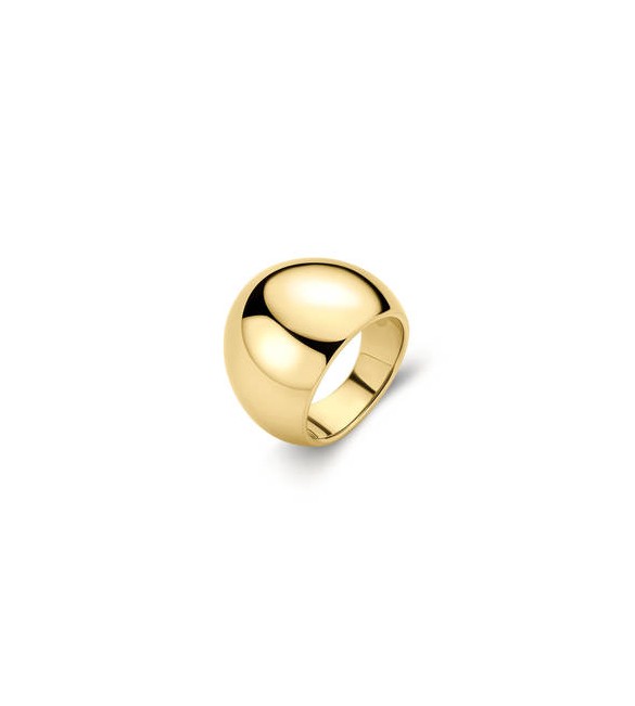 Anello Gioielli Brosway Muse in acciaio dorato a fascia misura 18 BUE34D