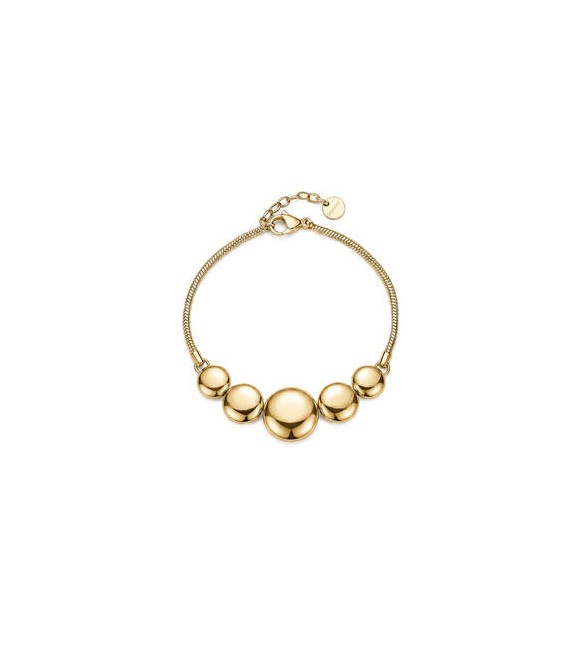 Bracciale Gioielli Brosway Muse in acciaio dorato dischi BUE14