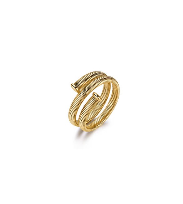 Bracciale rigido Gioielli Brosway Weave in acciaio dorato tubogas BWV12