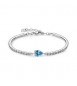 Bracciale semirigido Gioielli Brosway Desideri in acciaio con zirconi acquamarina bei118