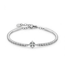 Bracciale semirigido Gioielli Brosway Desideri in acciaio con zirconi bianchi bei113