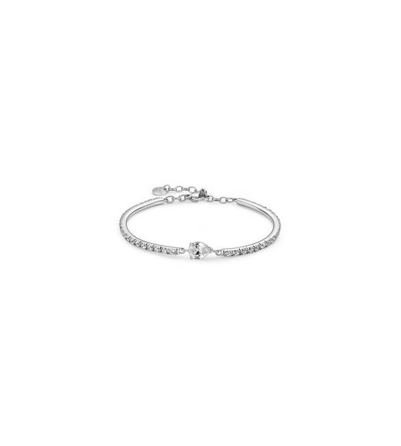 Bracciale semirigido Gioielli Brosway Desideri in acciaio con zirconi bianchi bei115