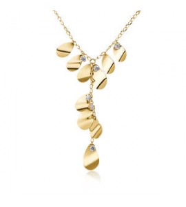 Collana a y Gioielli Brosway Bloom in acciaio dorato BOM08