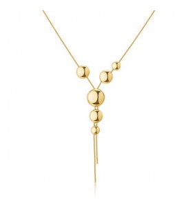 Collana a y Gioielli Brosway Muse in acciaio dorato dischi BUE06