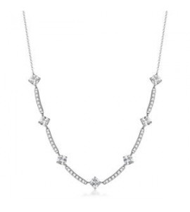 Collana Gioielli Brosway Desideri in acciaio centrale con barretta zirconi BEIN038