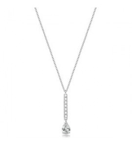 Collana Gioielli Brosway Desideri in acciaio con barretta zirconi pear BEIN033