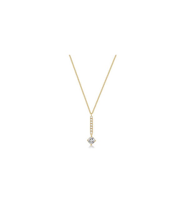 Collana Gioielli Brosway Desideri in acciaio dorato con barretta zirconi BEIN032