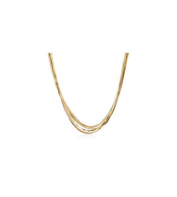 Collana Gioielli Brosway Weave in acciaio dorato multifilo snake BWV04
