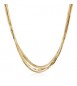 Collana Gioielli Brosway Weave in acciaio dorato multifilo snake BWV04
