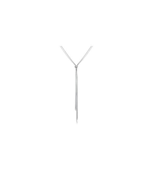 Collana lunga a y Gioielli Brosway Weave in acciaio scorrevole BWV01