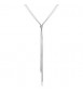Collana lunga a y Gioielli Brosway Weave in acciaio scorrevole BWV01