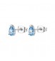 Orecchini Gioielli Brosway Desideri in acciaio con zirconi pear acquamarina beie039