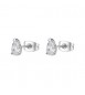 Orecchini Gioielli Brosway Desideri in acciaio con zirconi pear bianchi mm 5 beie037