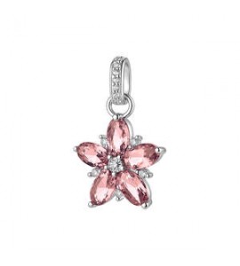 Pendente Gioielli Fancy by Brosway in argento zircone vintage rose a fiore FTP34