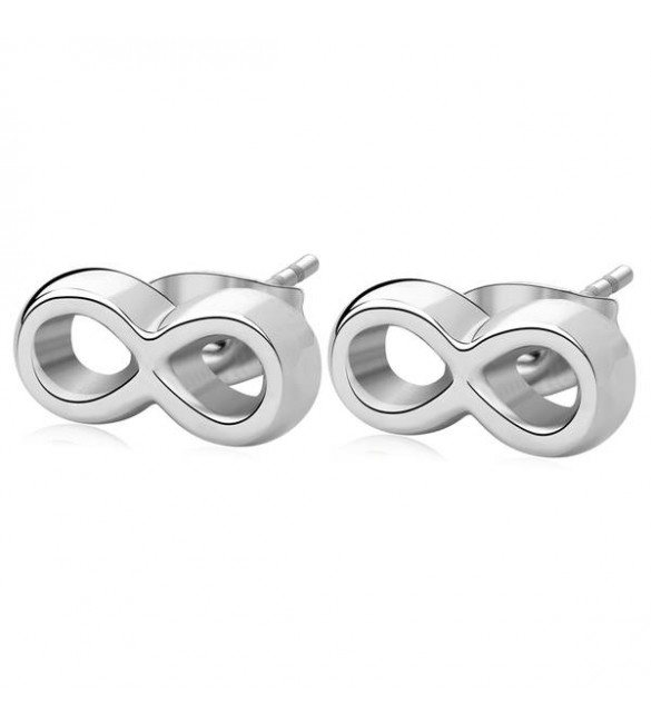 Orecchini Days in acciaio 316L Infinito sdy31